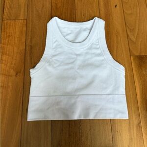 [SOLD]Alo White Cropped Tank Top